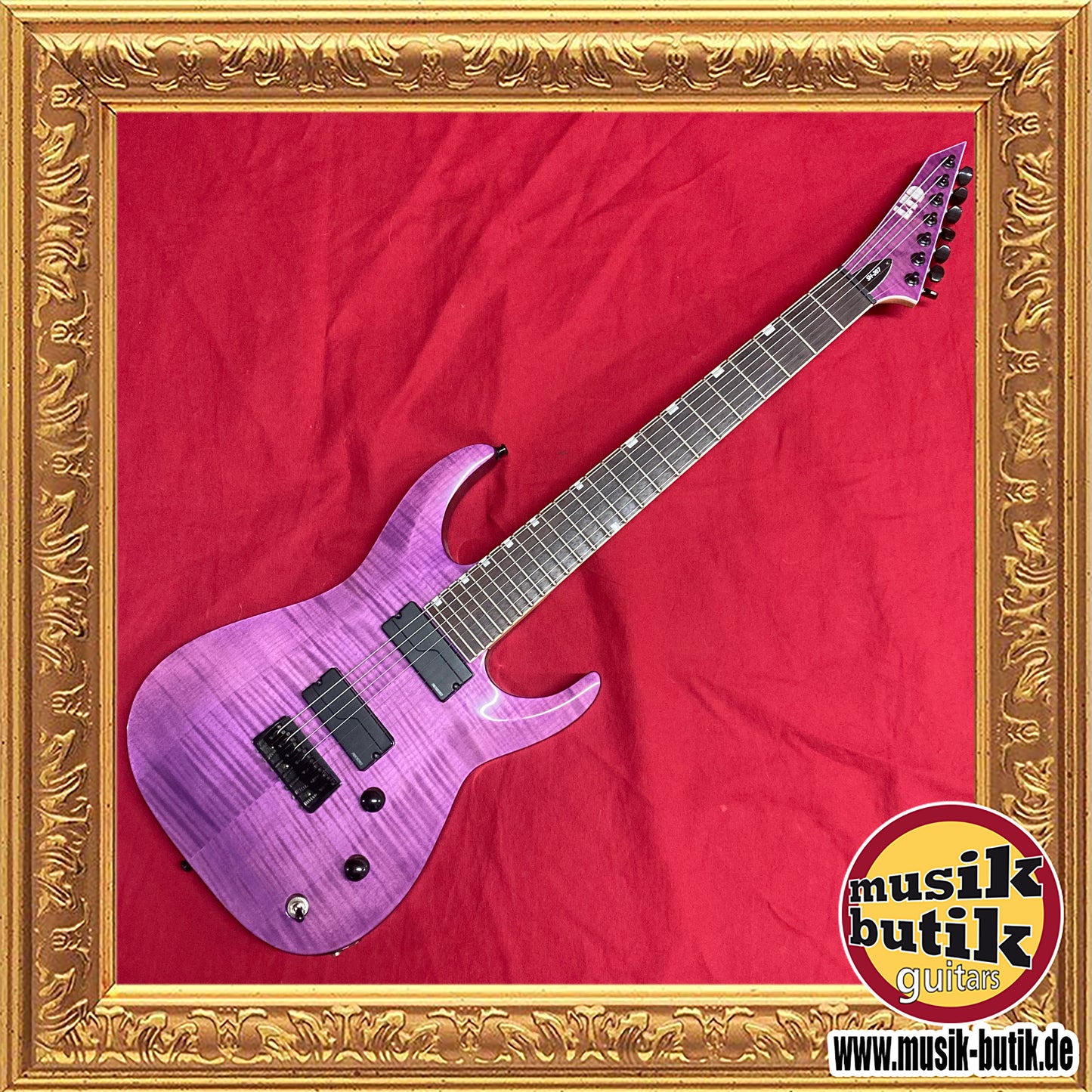 ESP LTD Brian Welch SH-207 7 String, See Thru Purple - Fishman Fluence Mod. 7 V2 Soapbars