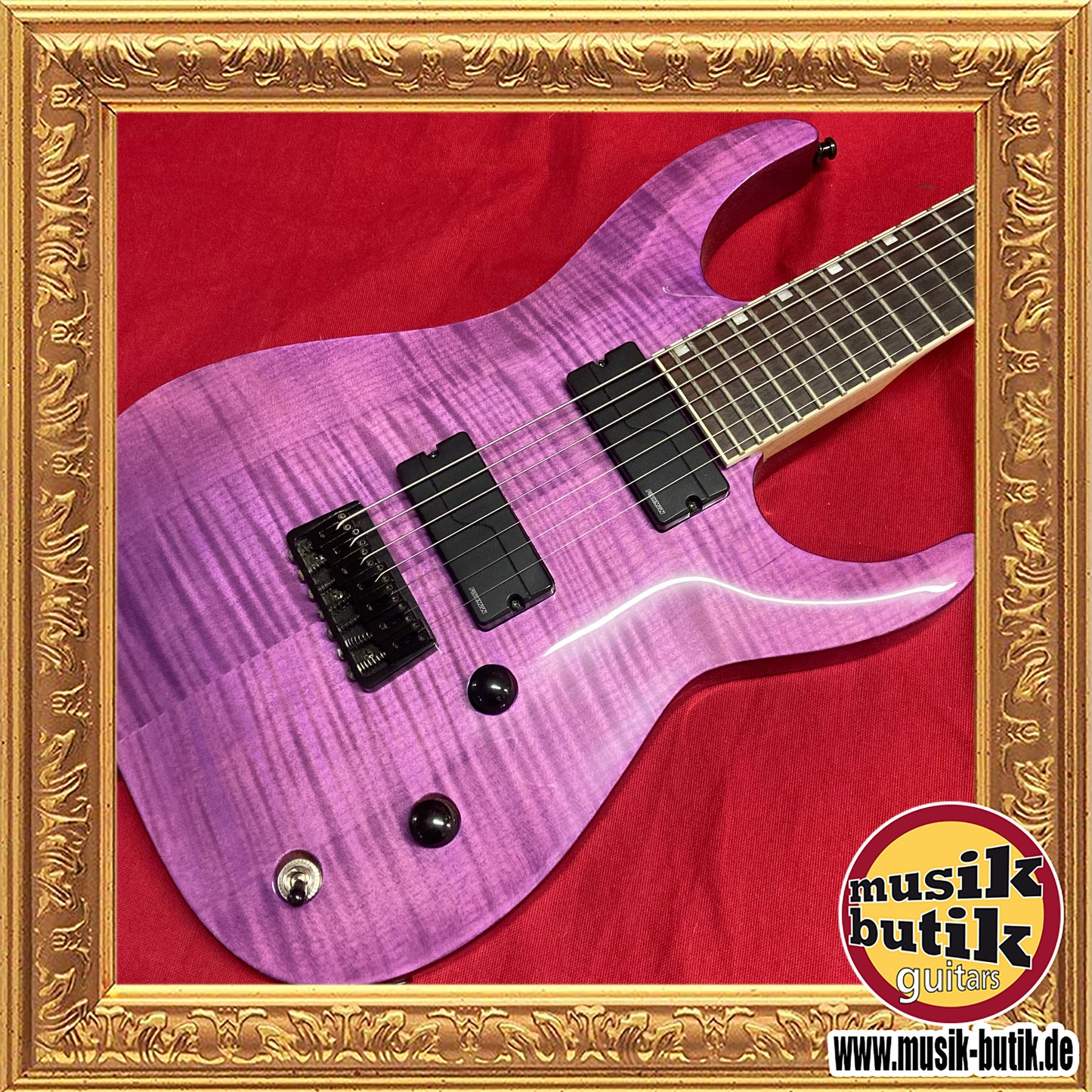 ESP LTD Brian Welch SH-207 7 String, See Thru Purple - Fishman Fluence Mod. 7 V2 Soapbars