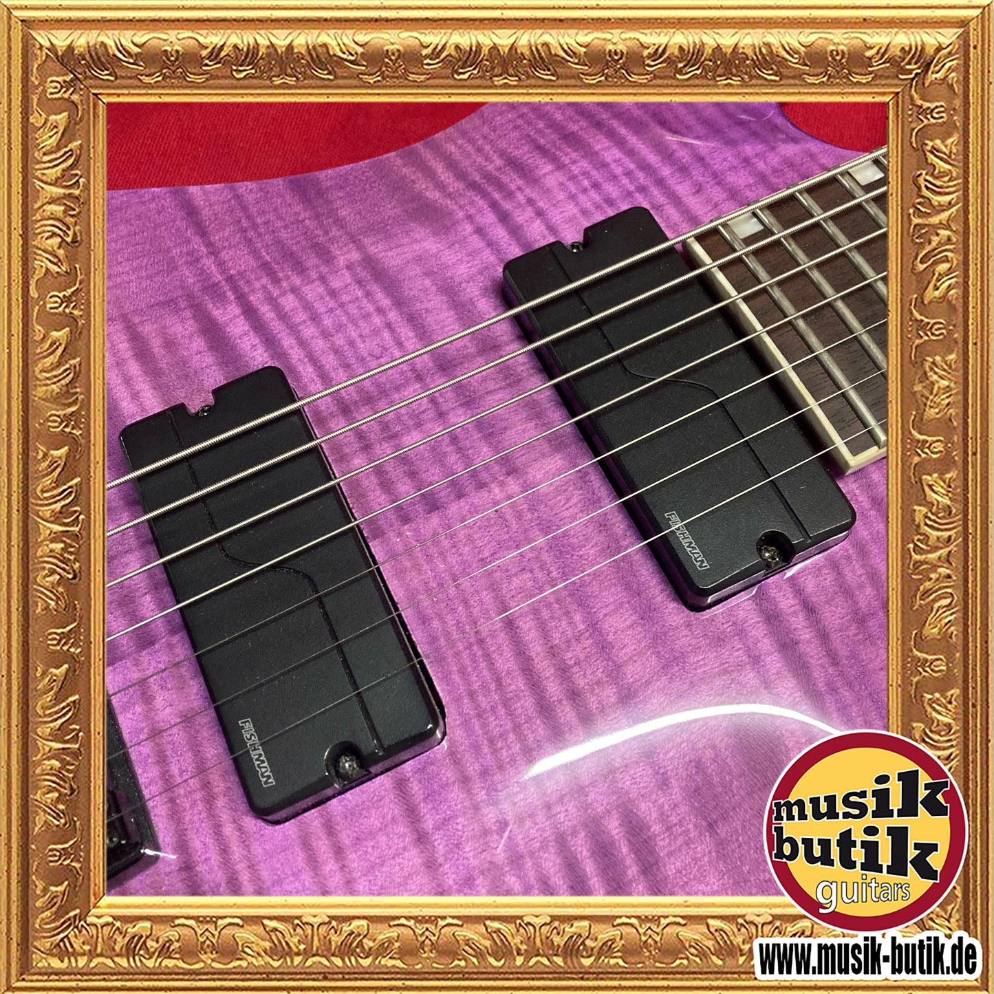 ESP LTD Brian Welch SH-207 7 String, See Thru Purple - Fishman Fluence Mod. 7 V2 Soapbars