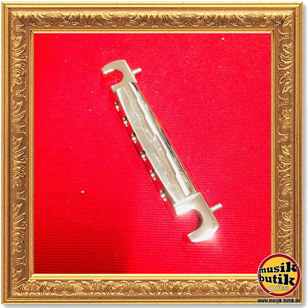 Faber TPWCL-'59, Vintage Spec ALU Compensated Wraparound Tailpiece, Nickel, glossy, LEFT HANDED TPWCL-59NG 3021-0