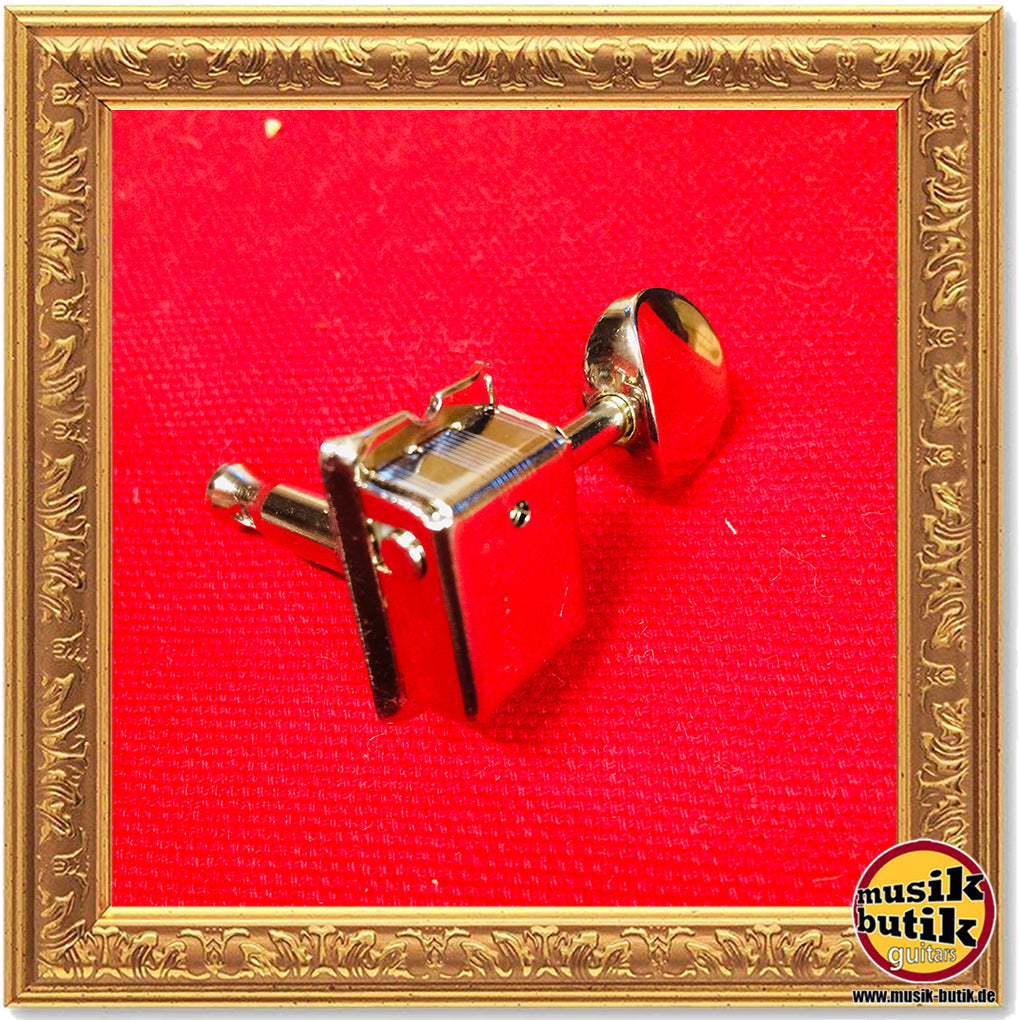 Faber Kluson style tuners, 6 in line, separate bushing, nickel glossy FKT6L-NG 3510-0