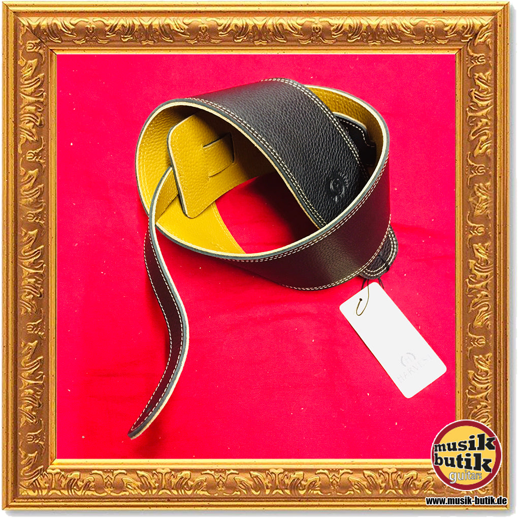 Harvest Premium Bass strap, Glove nappa, short version, black