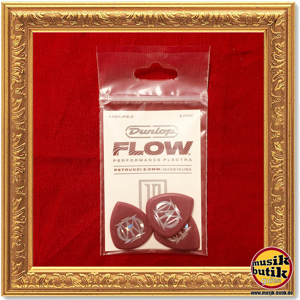 Dunlop John Petrucci Flow Picks, Player's Pack, 3 pcs., oxblood, 2.00 mm