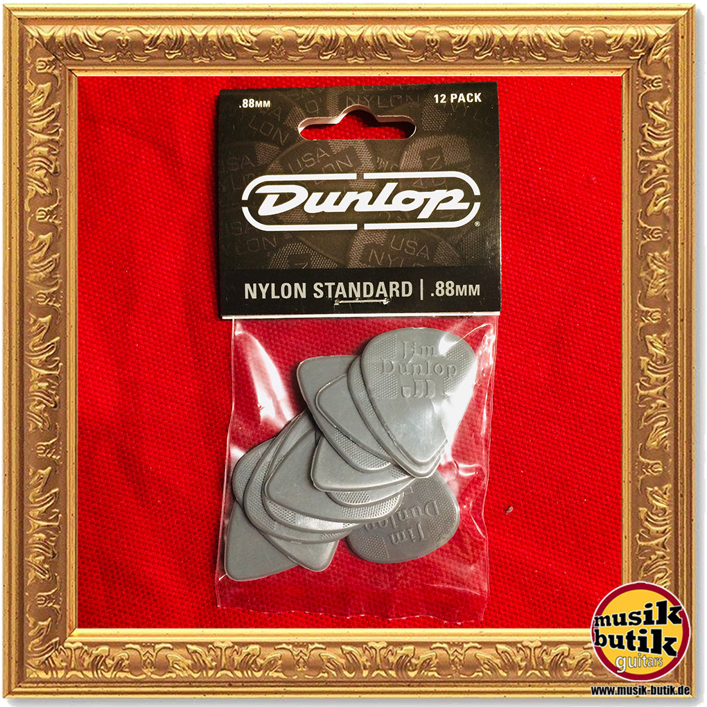 Dunlop Nylon Standard Picks, Player's Pack, 12 pcs., dark grey, 0.88 mm