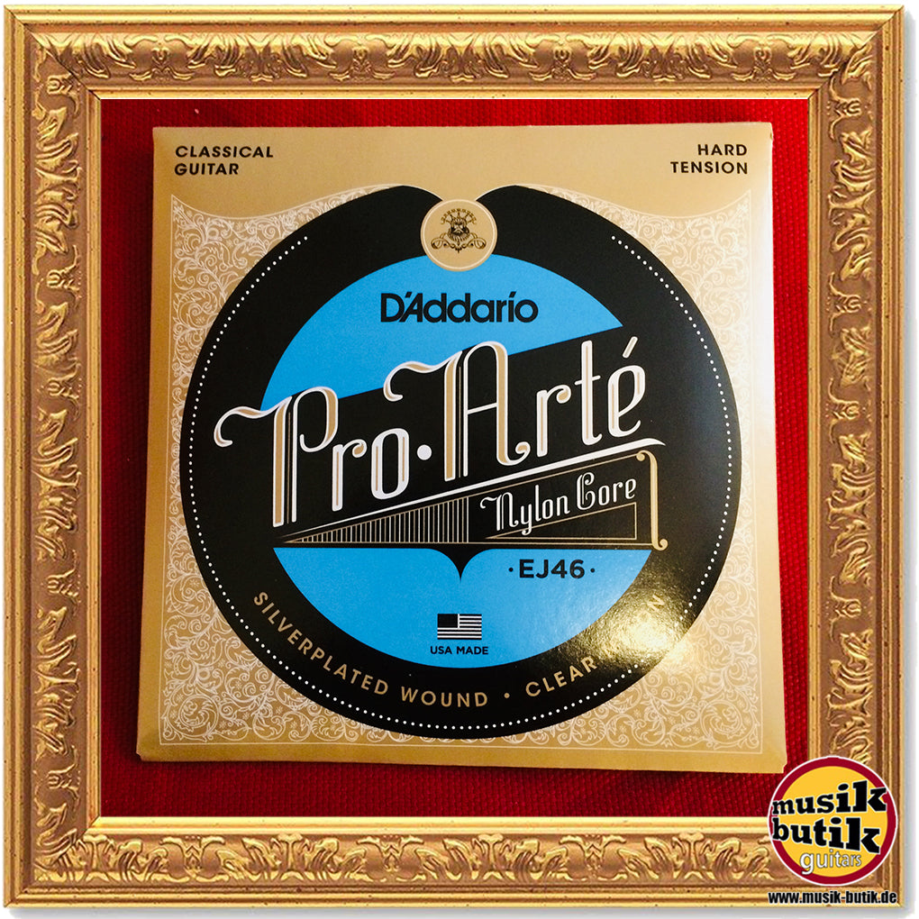 D'Addario EJ46 Pro-Arte Saiten für Klassikgitarre, Nylon, hohe Spannung