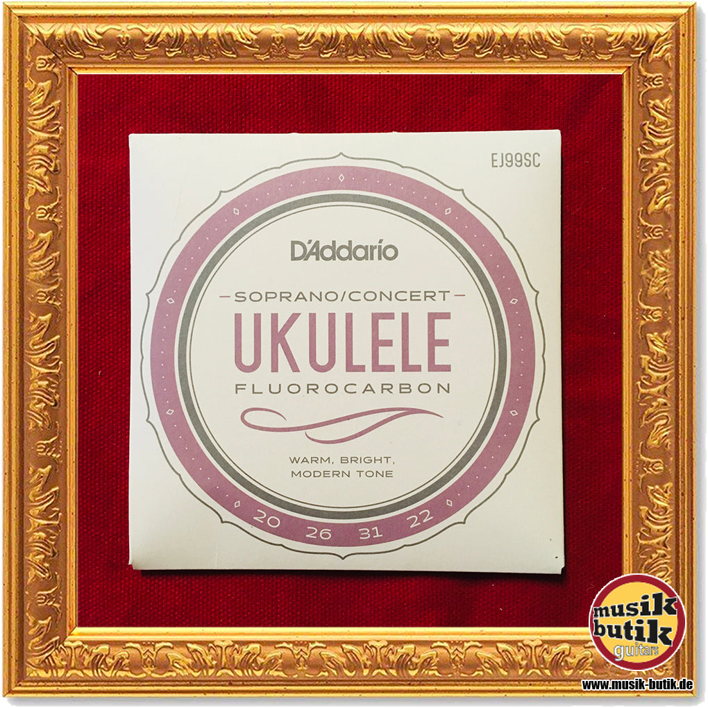 D'Addario EJ99SC Pro-Arté Carbon Ukulele, Soprano / Concert