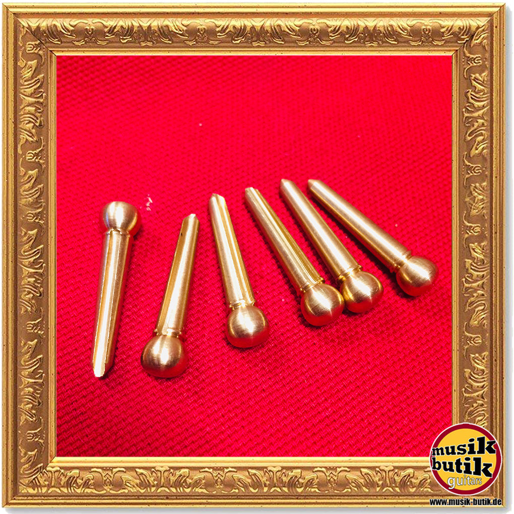 Acoustic Bridge Pins, Messing