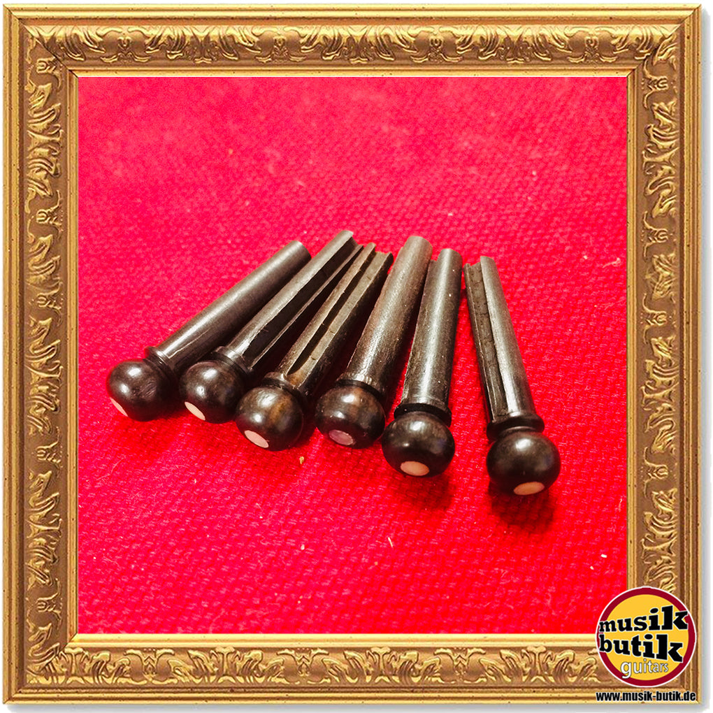 Acoustic Bridge Pins Ebenholz