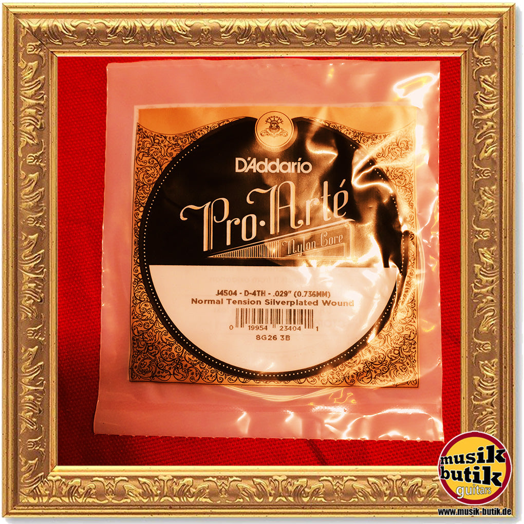 D'Addario J4504 Pro-Arte Einzelsaite für Klassikgitarre, Nylon, normale Spannung