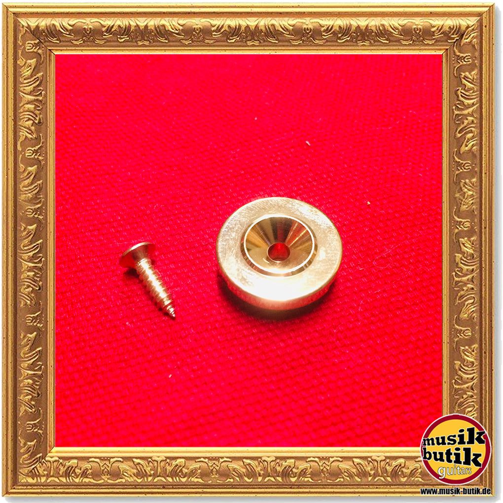 Saitenniederhalter für Bass gold