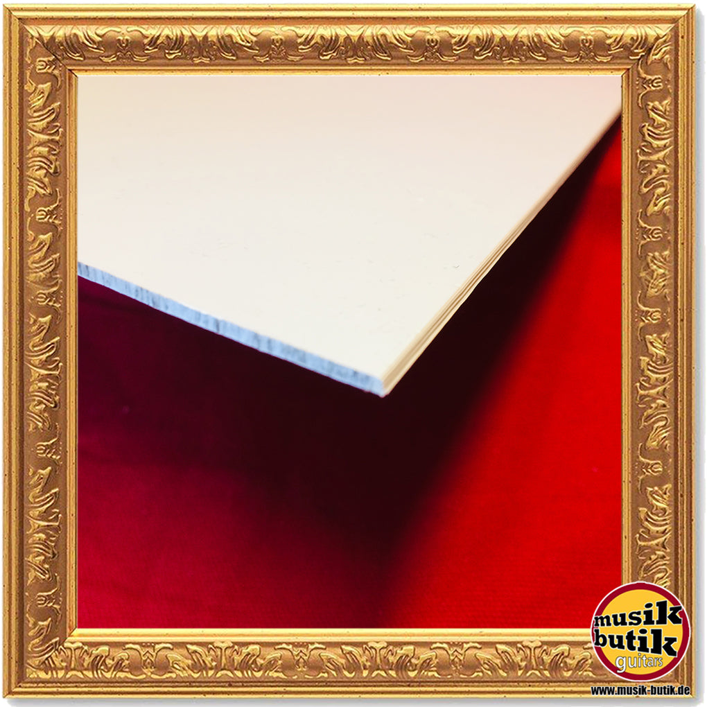 Pickguard-Rohplatte, weiß, 1-lagig