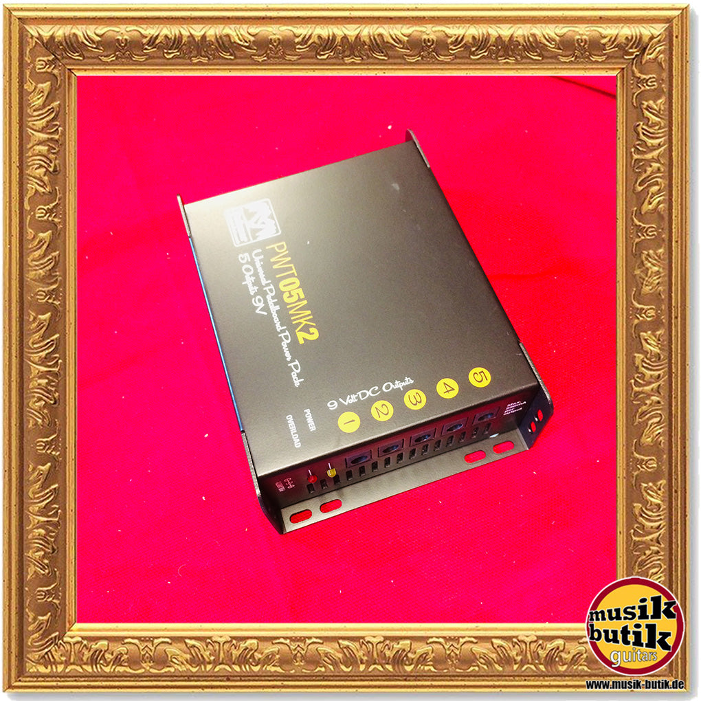 Palmer MI PWT 05 MK 2 - Universelles 9V-Netzteil für Pedalboards 5 Ausgänge