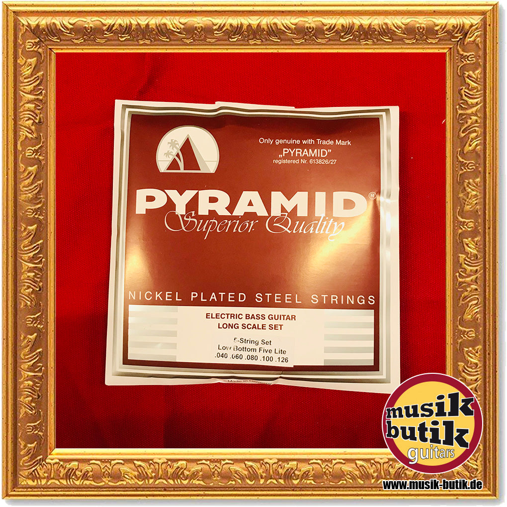 Pyramid Nickel Plated Steel - 5-Saiter Long Scale .040 - .126