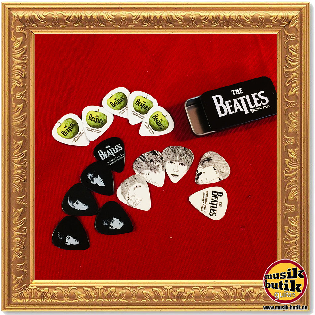 Planet Waves Beatles Signature Gitarren-Pick-Dose, Logo, 15 Picks 1CAB4-15BT1
