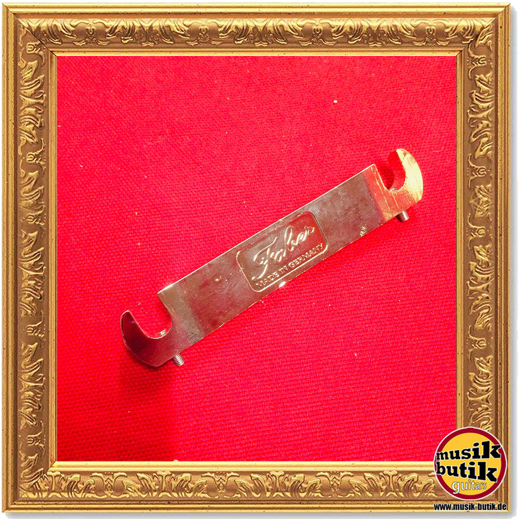 Faber TPWCL-'59, Vintage Spec ALU Compensated Wraparound Tailpiece, Nickel, glossy, LEFT HANDED TPWCL-59NG 3021-0