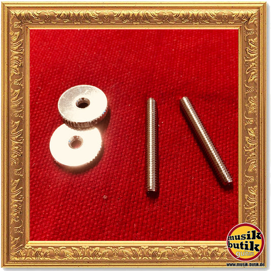 Faber ST-MNG 4mm, metric '59 ABR Studs and Thumbwheel Kit, (pair) Steel, nickel plated, glossy 3083-0