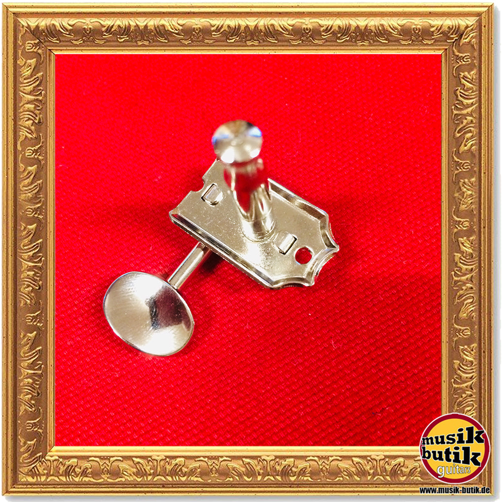 Faber Kluson style tuners, 6 in line, separate bushing, nickel glossy FKT6L-NG 3510-0