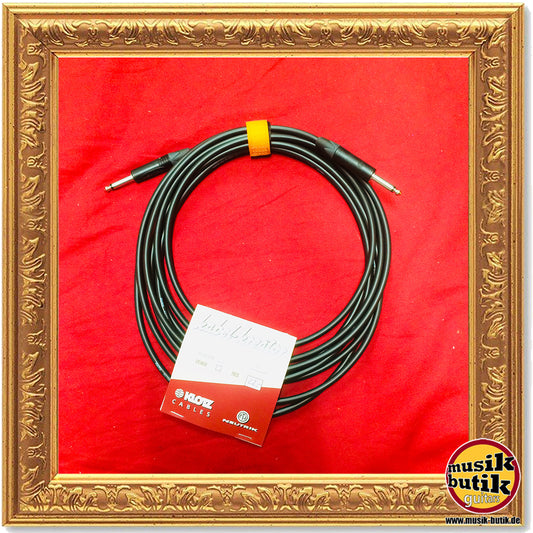 Klotz Instrumentenkabel AC-104 mit Neutrik-Steckern schwarz 6 Meter gerade / gerade