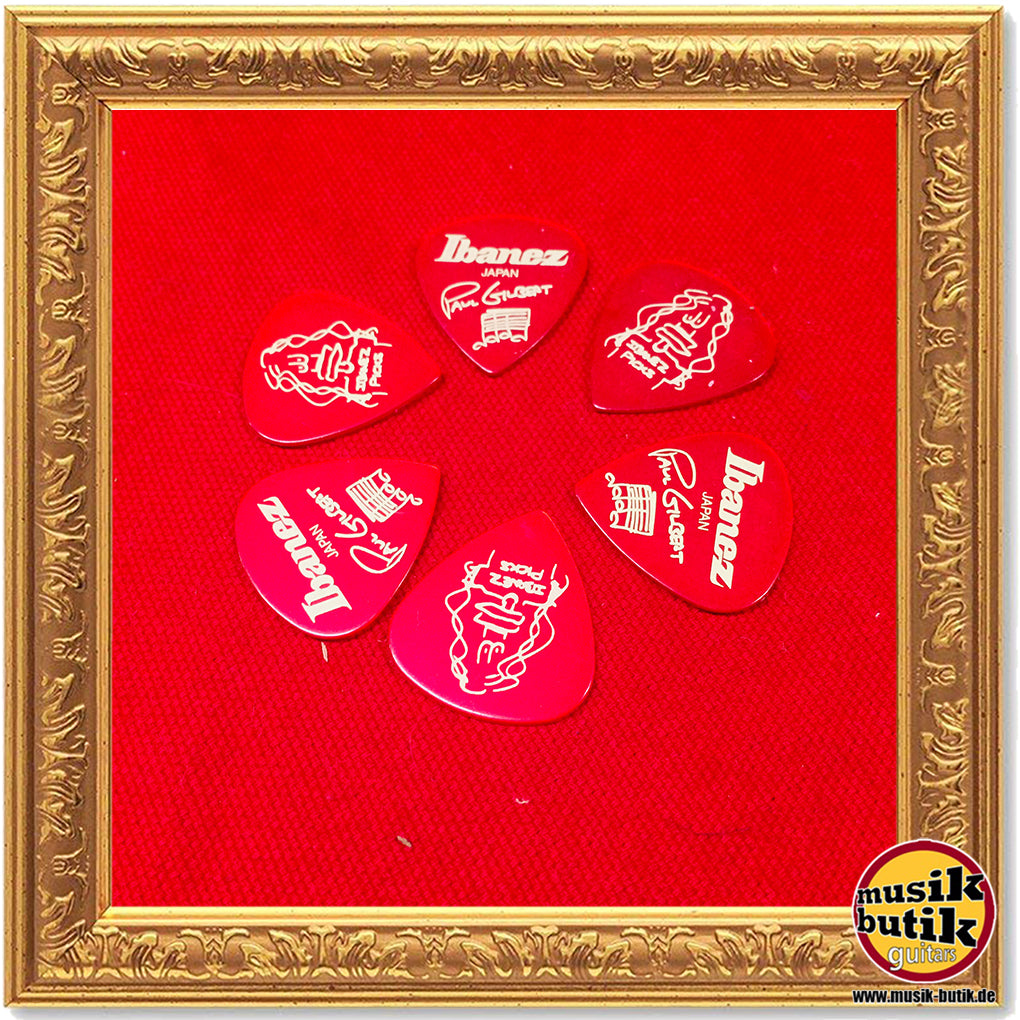 Ibanez Heavy 1,0mm Plektren,Signature Modelle-Paul Gilbert, rot