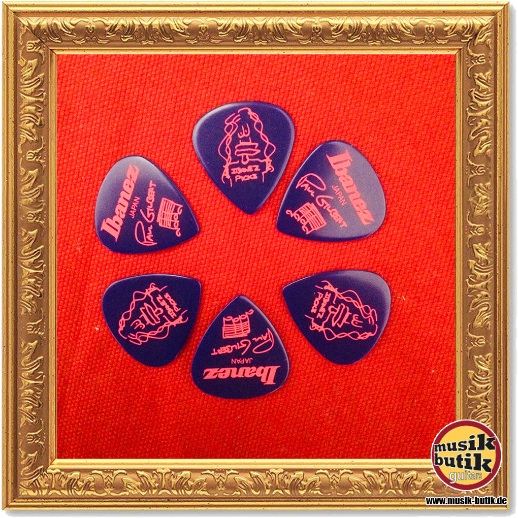 Ibanez Heavy 1,0mm Plektren,Signature Modelle-Paul Gilbert, blau