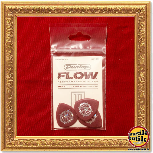 Dunlop John Petrucci Flow Picks, Player's Pack, 3 pcs., oxblood, 2.00 mm