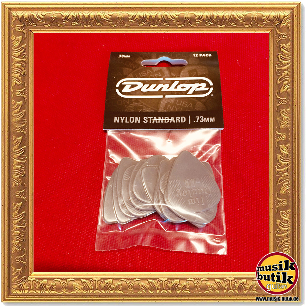 Dunlop Nylon Standard Picks, Player's Pack, 12 pcs., grey, 0.73 mm