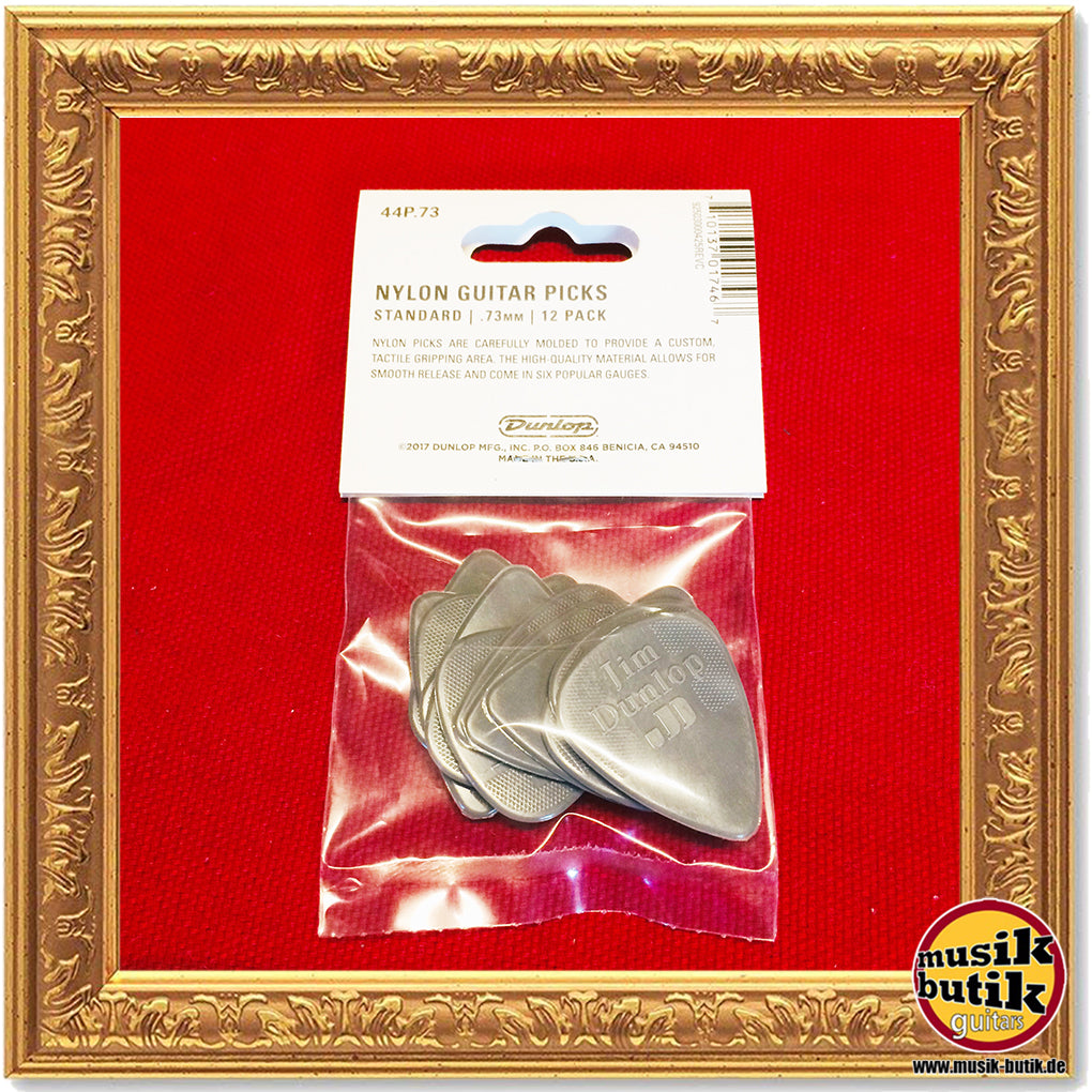 Dunlop Nylon Standard Picks, Player's Pack, 12 pcs., grey, 0.73 mm