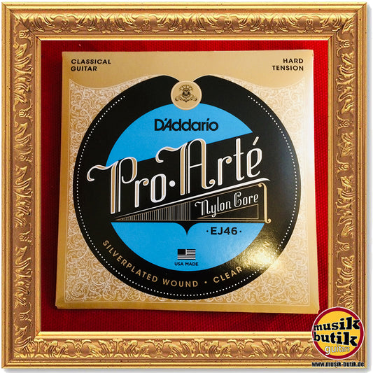 D'Addario EJ46 Pro-Arte Saiten für Klassikgitarre, Nylon, hohe Spannung
