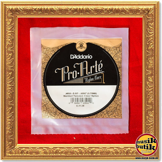 D'Addario J4501 Pro-Arte Einzelsaite für Klassikgitarre, Nylon, normale Spannung, erste Saite