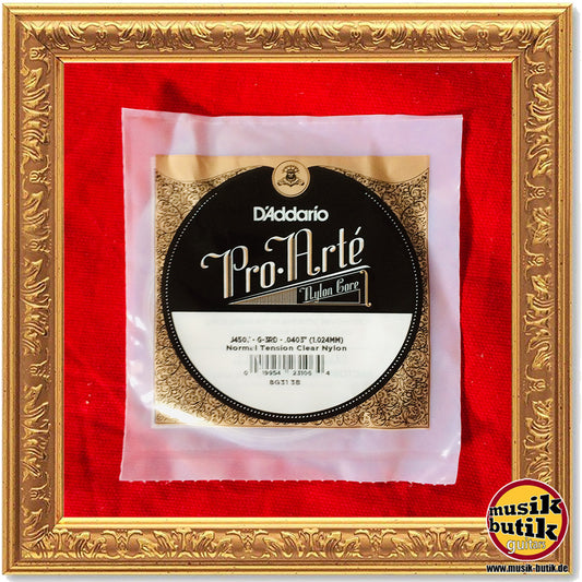 D'Addario J4503 Pro-Arte Einzelsaite für Klassikgitarre, Nylon, normale Spannung, dritte Saite