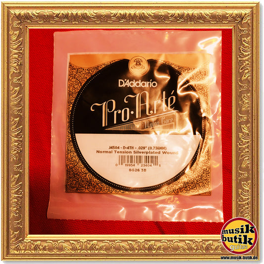 D'Addario J4504 Pro-Arte Einzelsaite für Klassikgitarre, Nylon, normale Spannung