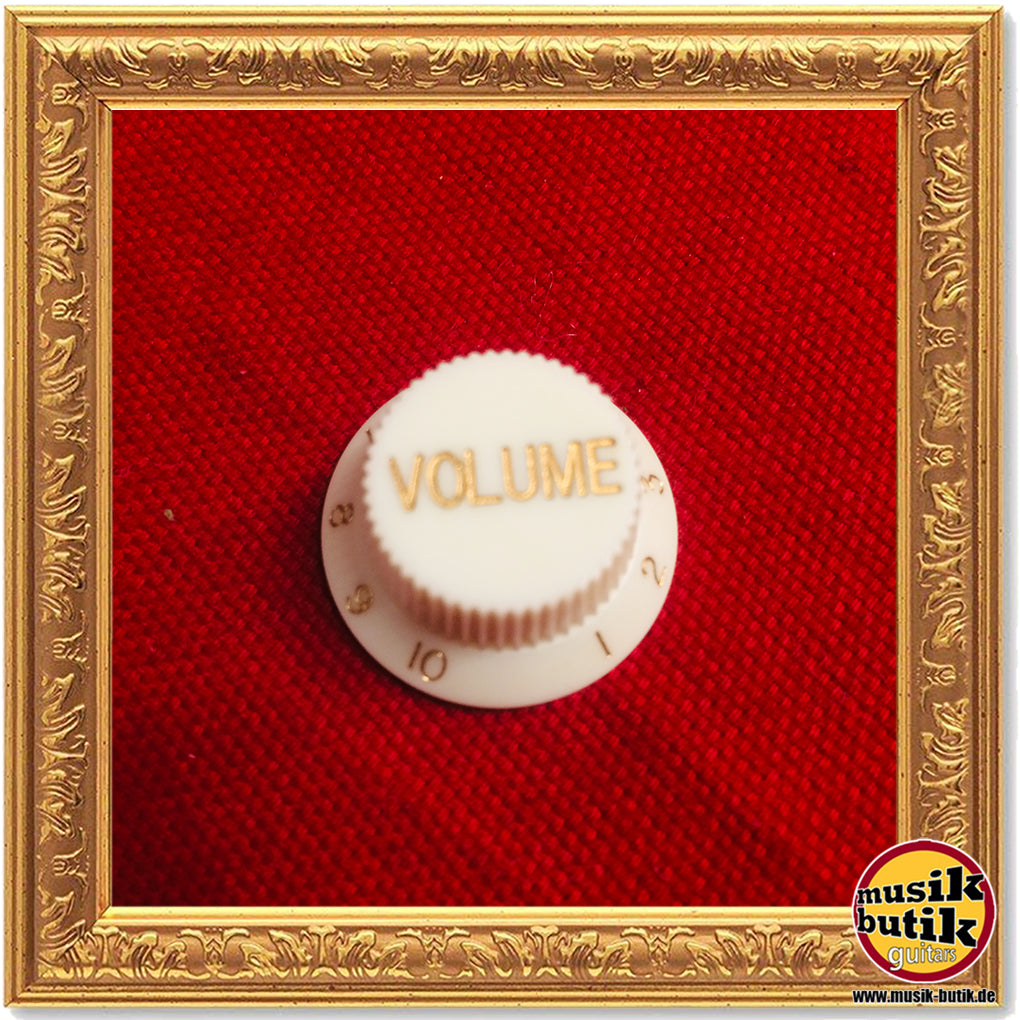 Poti "Volume"-Knopf für Strat, aged white