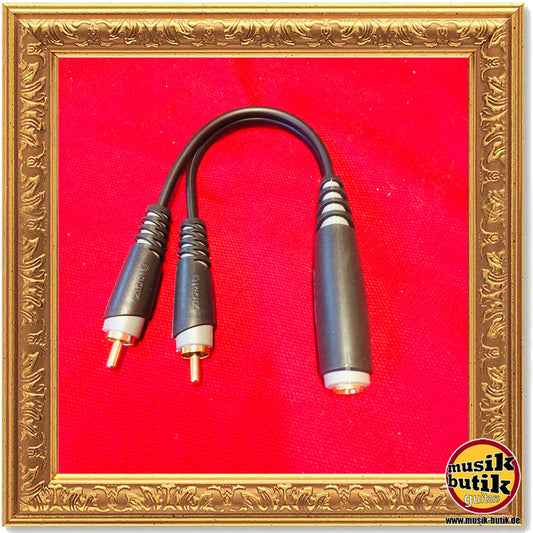 Klotz AYU6 Y-Kabel 0,2 m schwarz gold