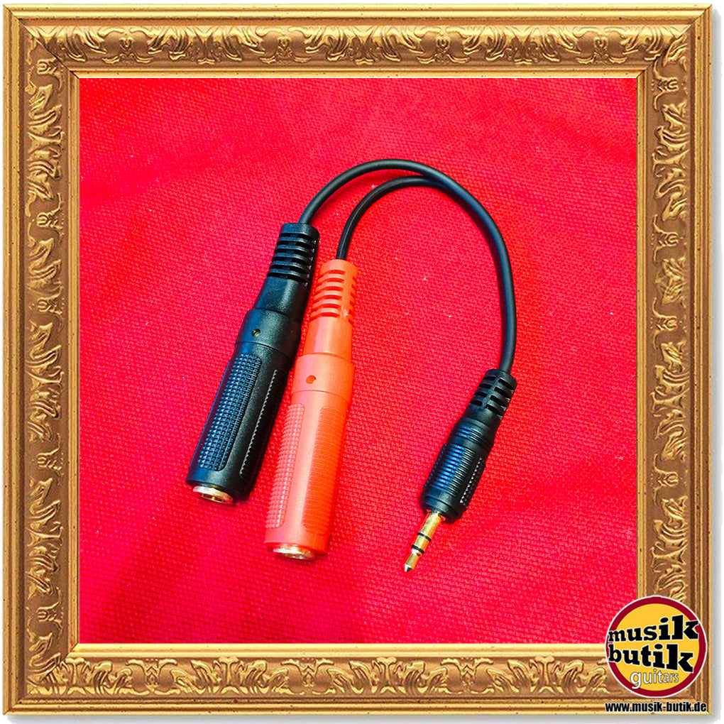 Klotz PYS3 Y-Kabel 0,2 m schwarz gold