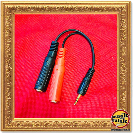 Klotz PYS3 Y-Kabel 0,2 m schwarz gold