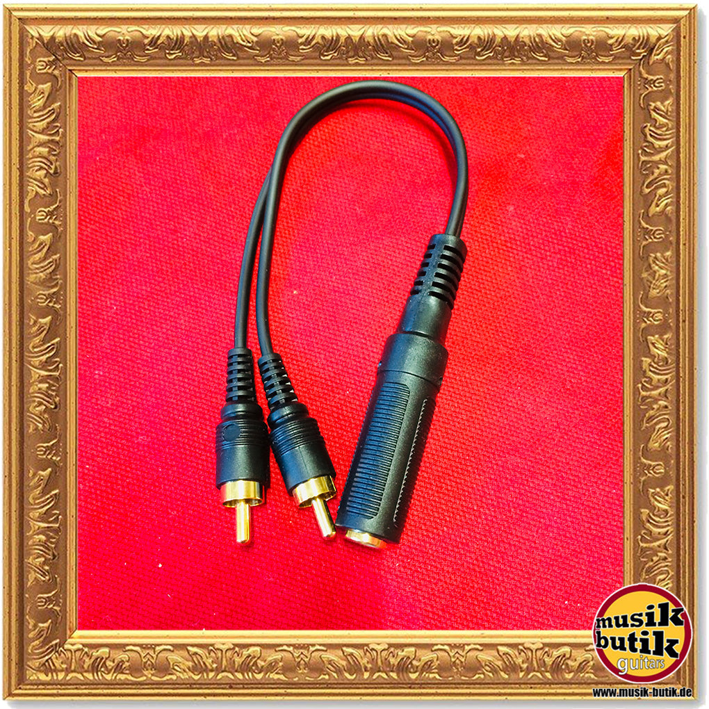 Klotz PYU6 Y-Kabel 0,2 m schwarz gold