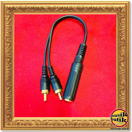 Klotz PYU6 Y-Kabel 0,2 m schwarz gold