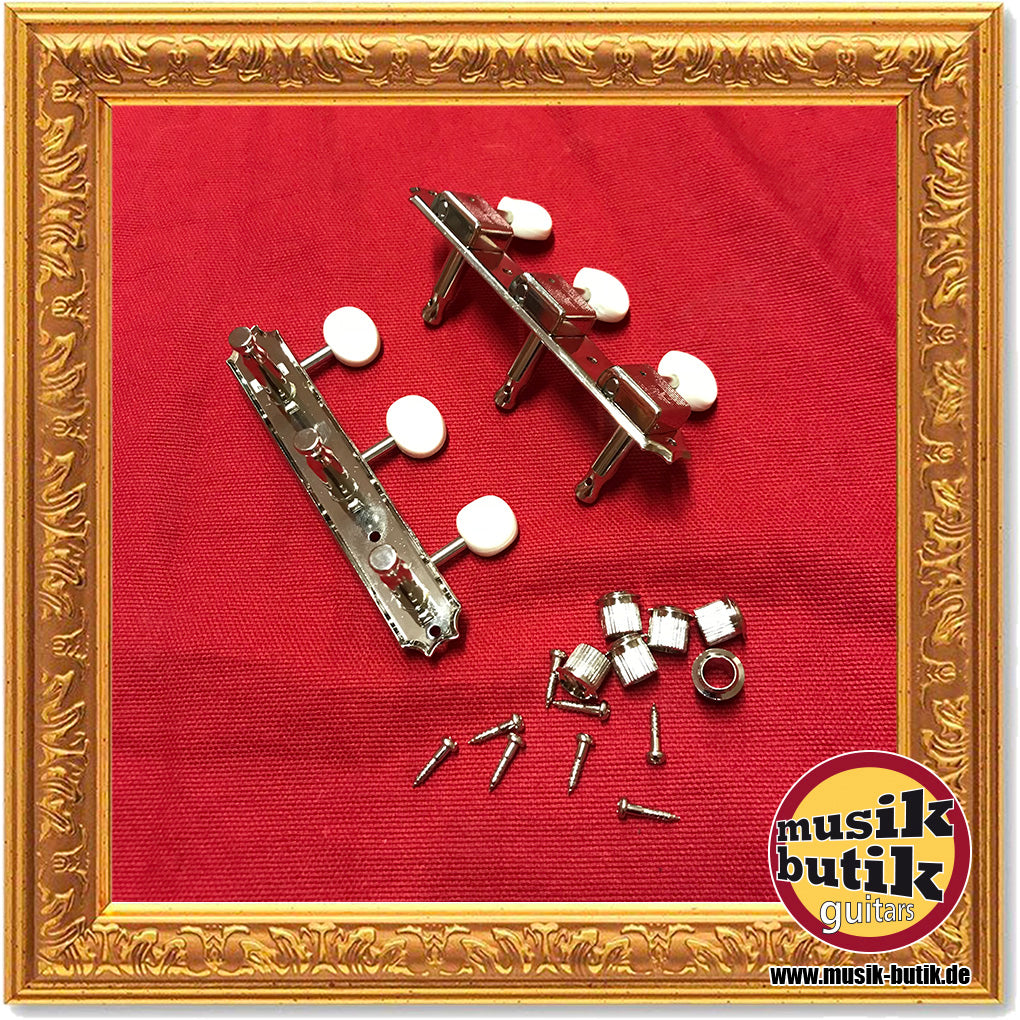 Kluson Traditional "Three on a Plate" / 3+3 M90NP