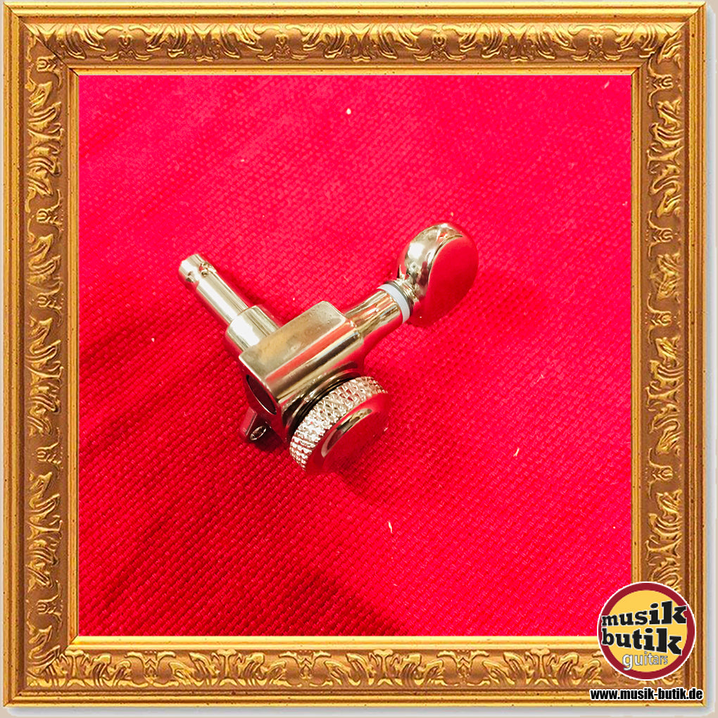 Kluson Backlock Tuners, ovaler Flügel, 6 links, nickel