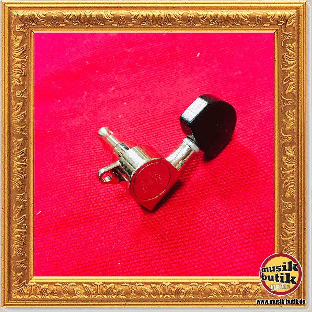 Kluson Roundbacks Ebony 3+3, nickel