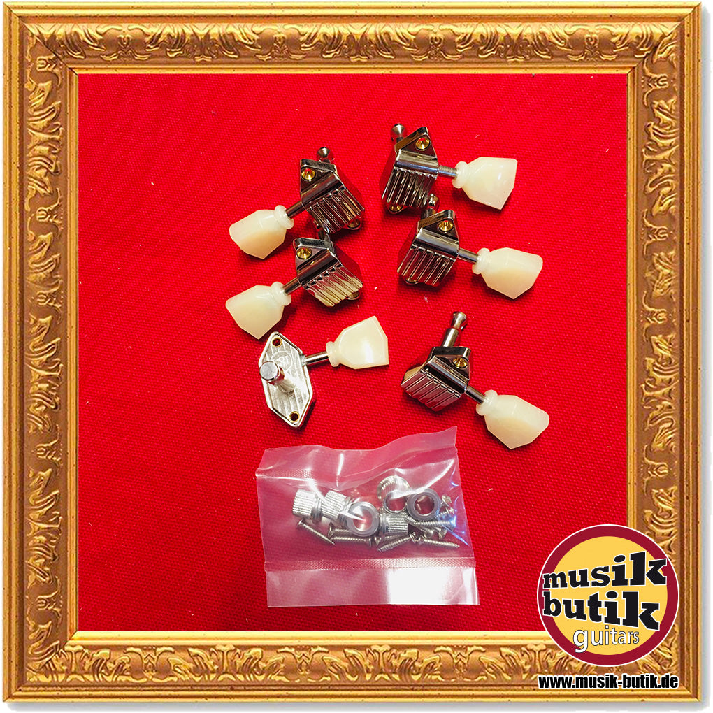 Kluson Traditional Waffle Tuner / Tulip / 3+3 Nickel MWT3PN